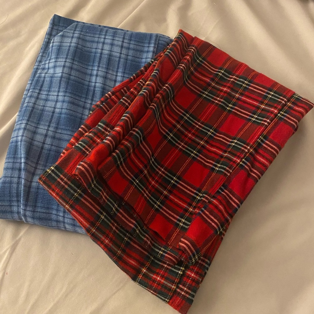2 pairs Brandy Melville plaid pants